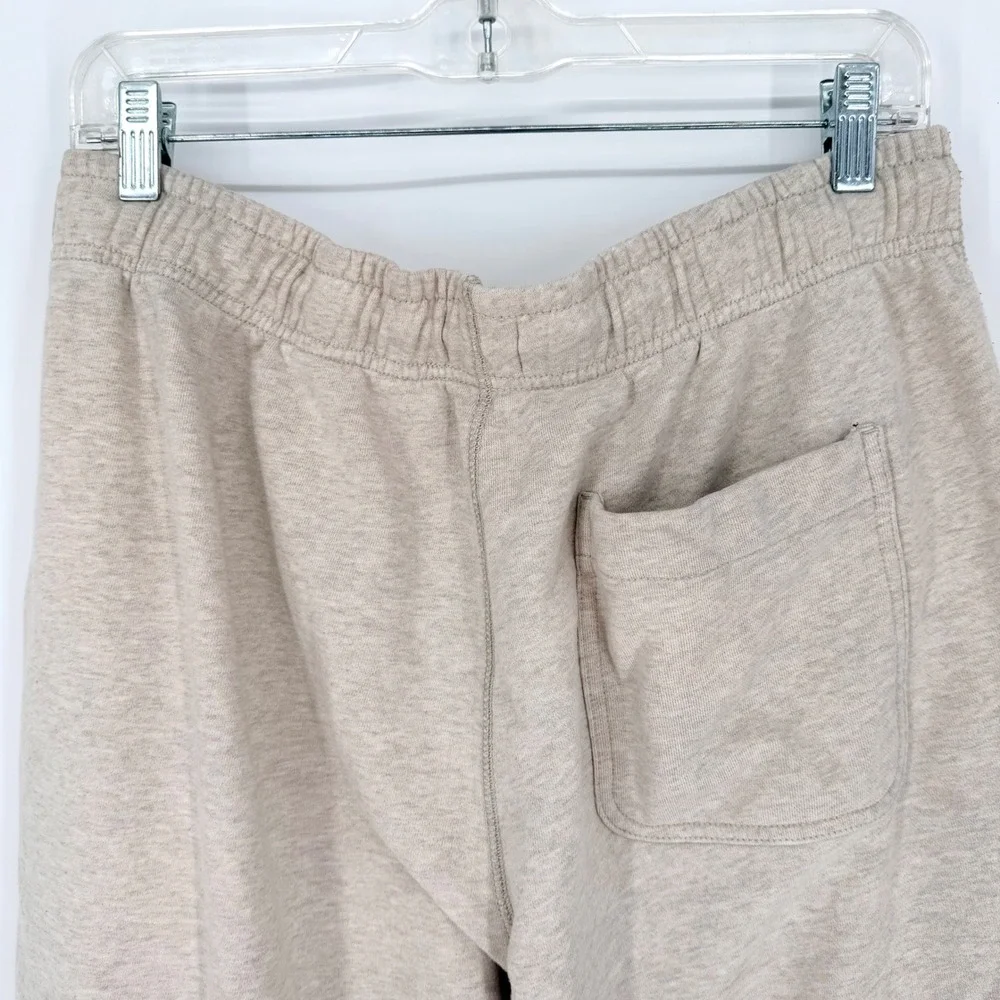 J. Crew Relaxed French Terry Sweatpant Beige Size M Loungewear Comfy Cozy Travel